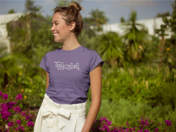 AwakeNAware.com-Awake-&-Aware-Girl-Smiling-in-Sun-Wearing-Transcending-Goddess-TShirt