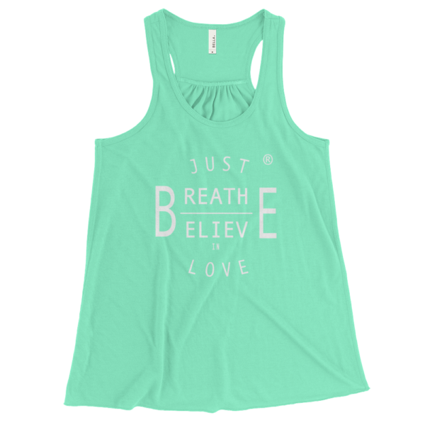 AwakeNAware.com Awake & Aware - Mint Just Be Love Multi Message Tank Top