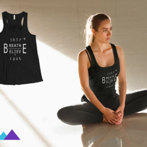 AwakeNAware.com-Awake-&-Aware-White-Yoga-Woman-In-Lotus-Pose-Wearing-Black-Just-BE-Tank-Top (1)