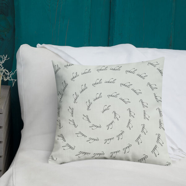Inhale Exhale Spiral Accent /Throw Pillow - Image 4