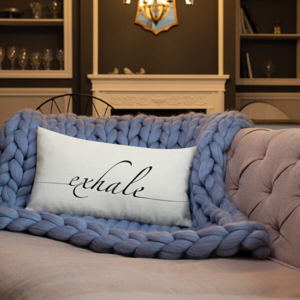 Premium Exhale Decorative Pillow - Image 3
