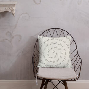 Inhale Exhale Spiral Accent /Throw Pillow