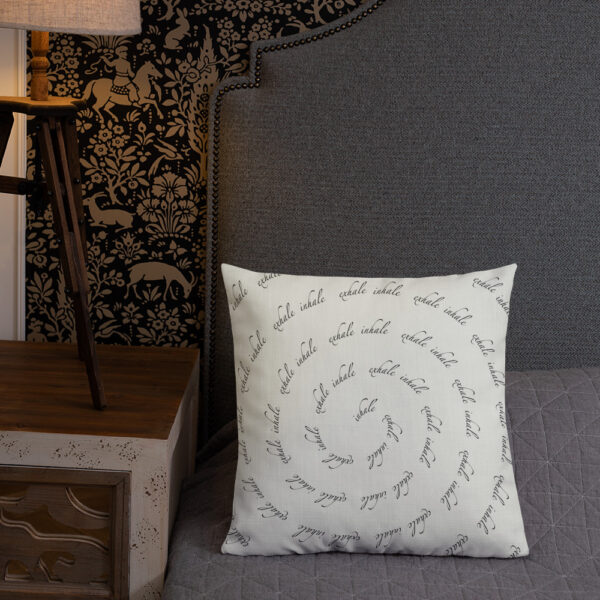 Inhale Exhale Spiral Accent /Throw Pillow - Image 2