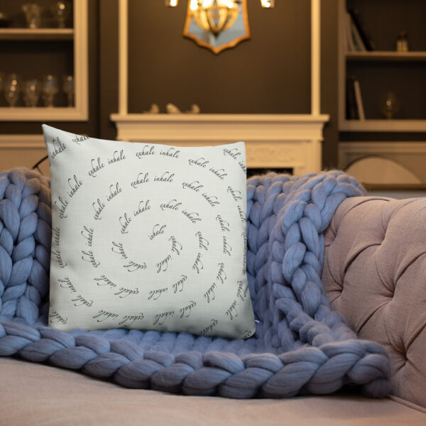 Inhale Exhale Spiral Accent /Throw Pillow - Image 3