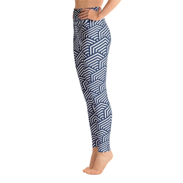 Hexagonal Print Yoga Leggings - Image 5