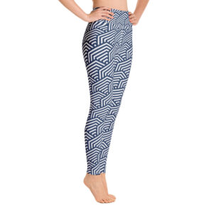 Hexagonal Print Yoga Leggings