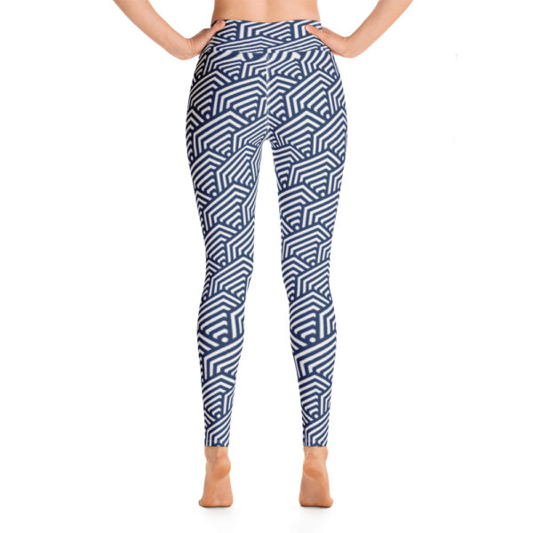 Hexagonal Print Yoga Leggings - Image 7
