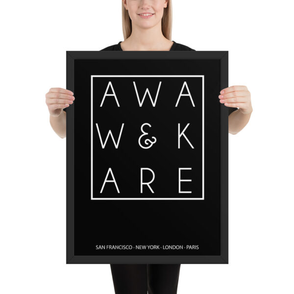 Awake & Aware Magic Square Framed Poster