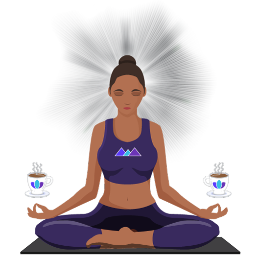 AwakenAware.com-Awake-&-Aware-Enlightened-Coffee-Yogi-Avatar---Midnight-Blue