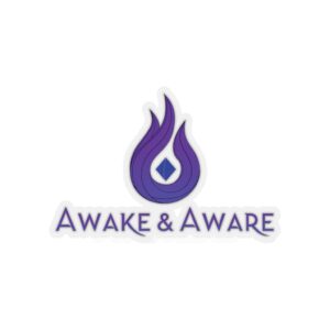 Awake & Aware Violet Flame Sticker