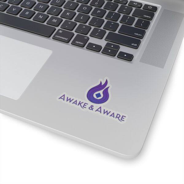 Awake & Aware Violet Flame Sticker - Image 2