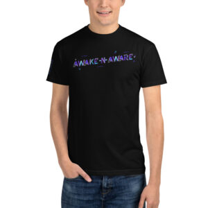 AwakeNAware.com Awake & Aware Multidimensional Tee Male Model Front