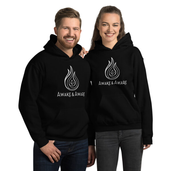 AwakenAware.com-Awake--Aware-Unisex-Hoodie_mockup_Front_Couples_Black