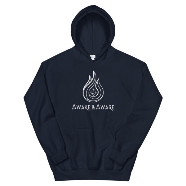 AwakenAware.com-Awake--Aware-Unisex-Hoodie_mockup_Front-NavyBLue