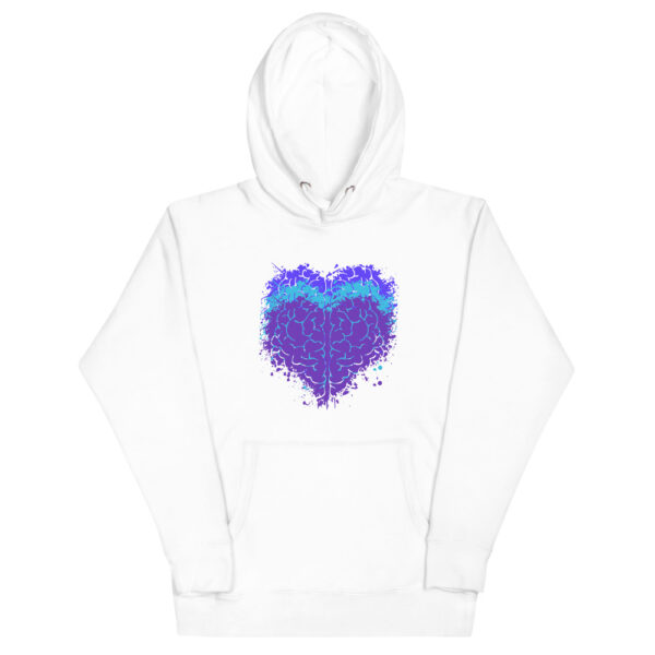 Awakenaware.com Awake & Aware Heart-Mind Aligned Hoodie-White