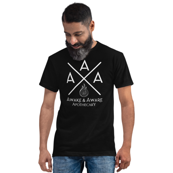 AwakenAware.com-Awake--Aware-Apothecary-Triple-A-(AAA)-Eco-Conscious-Unisex-Tee_unisex-eco-tee-black-front-60d628f7bd7d1