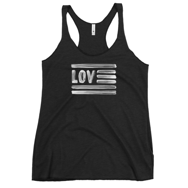 Love Flag Racerback Tank